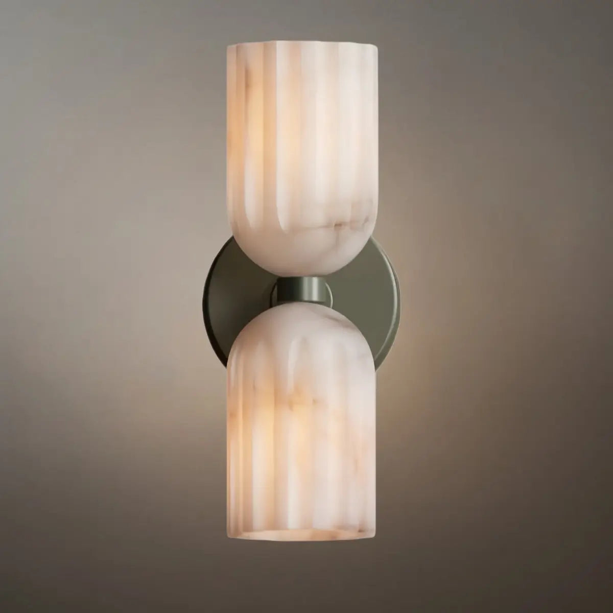 Minimalist Wall Lamp — Brass & Alabaster