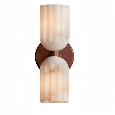 Minimalist Wall Lamp — Brass & Alabaster