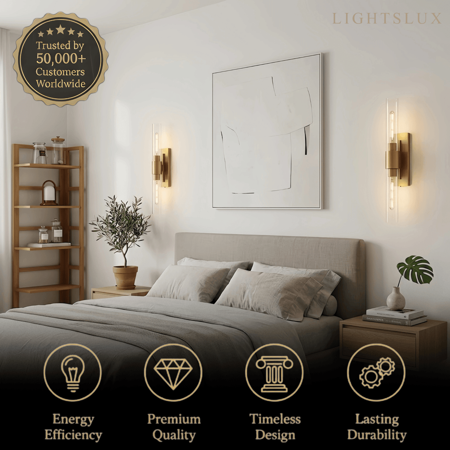 Lunara Minimalist LED Wall Lamp