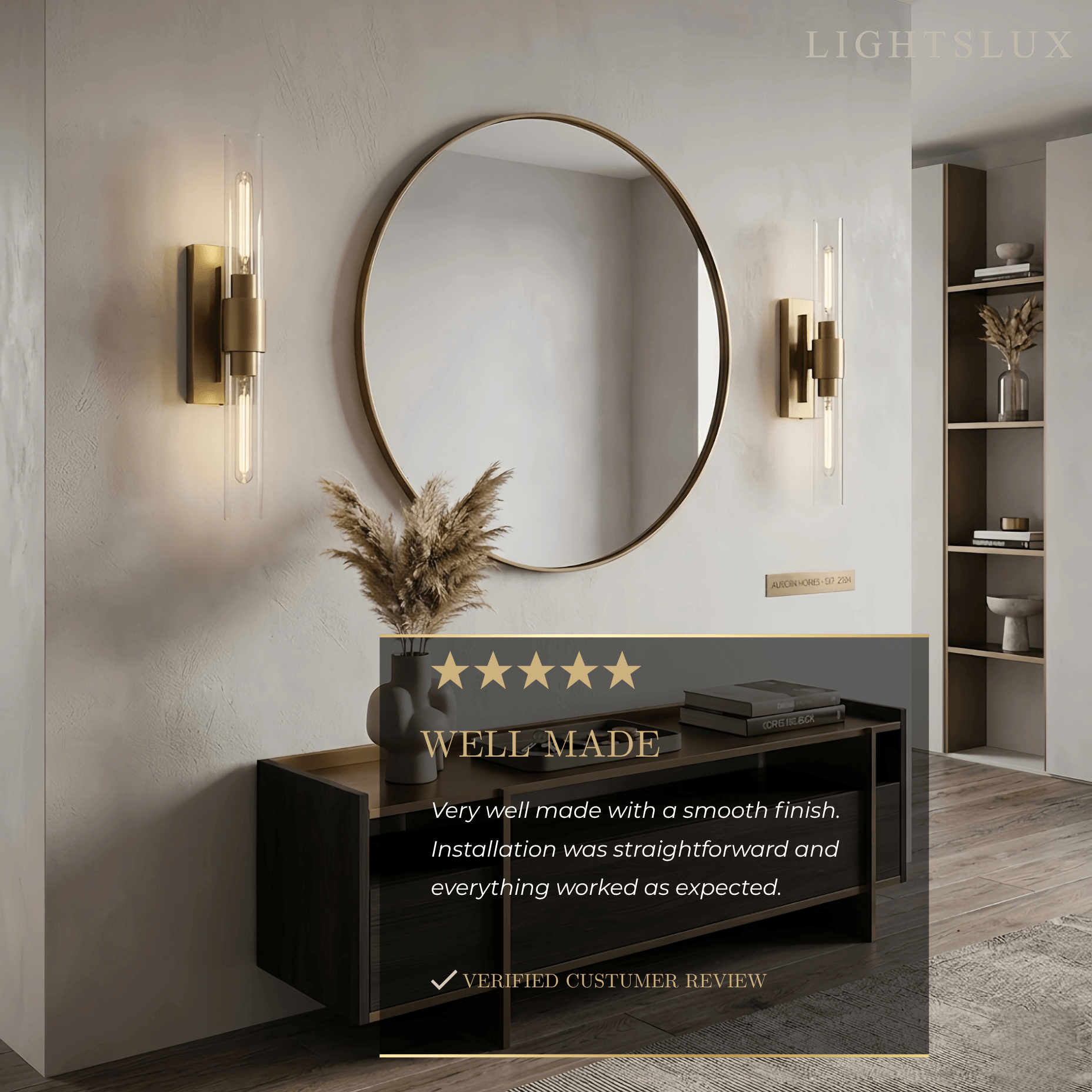 Lunara Minimalist LED Wall Lamp