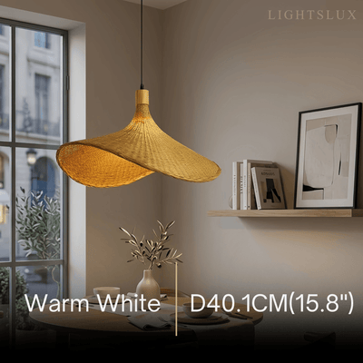 Bamburo Vintage Rattan Pendant Light