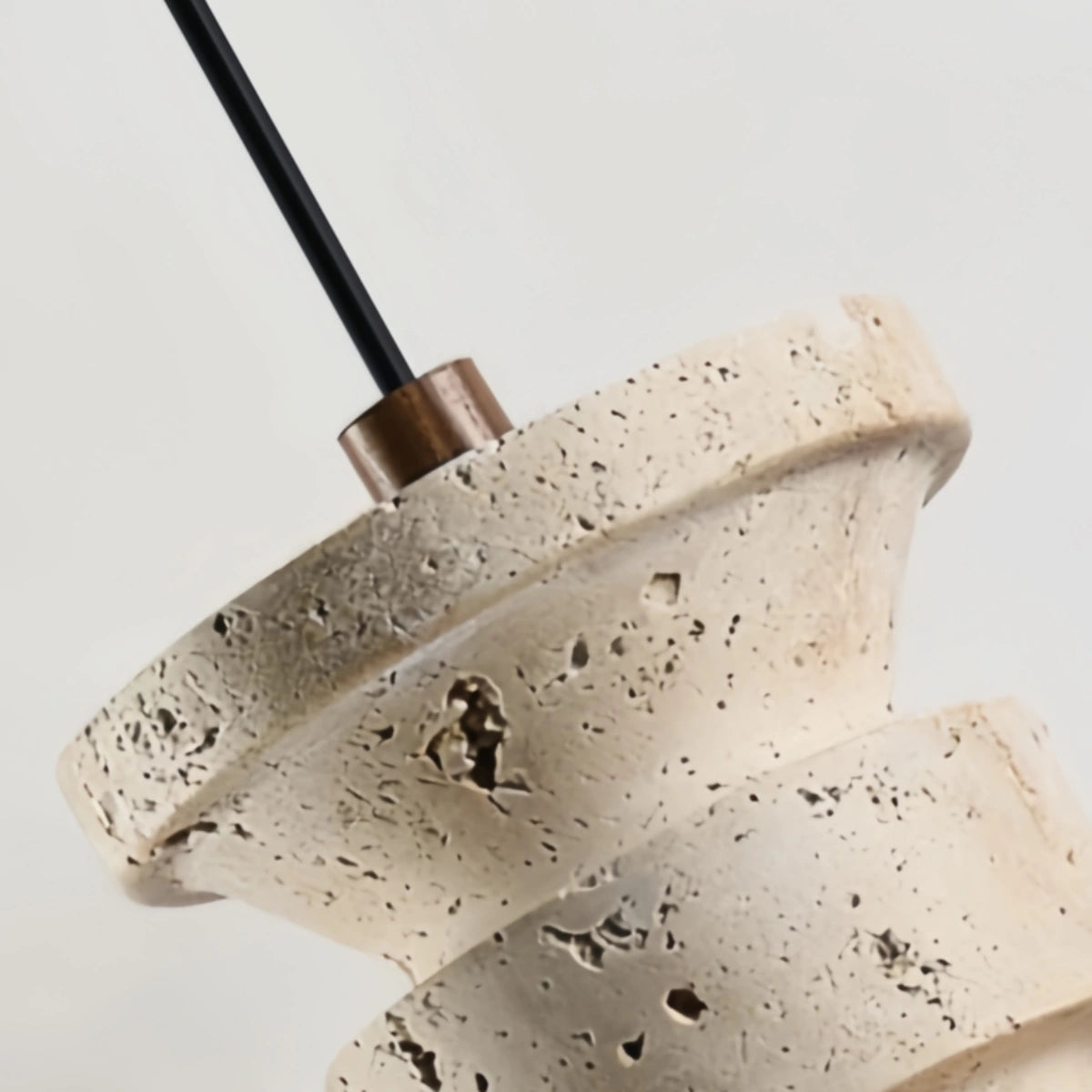 Strata Modern Travertine Pendant Light