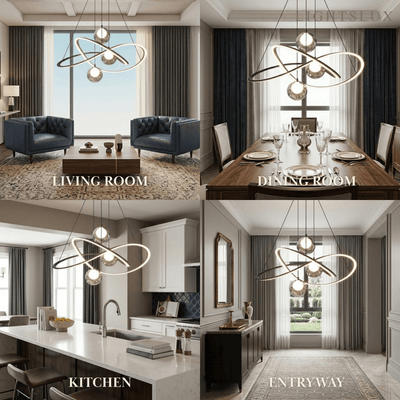 Lunara Minimalist Ring Chandelier