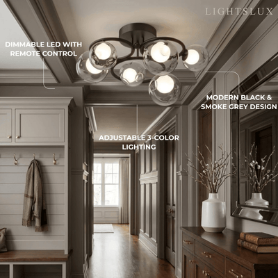Stellar Modern Semi-Flush Ceiling Light 