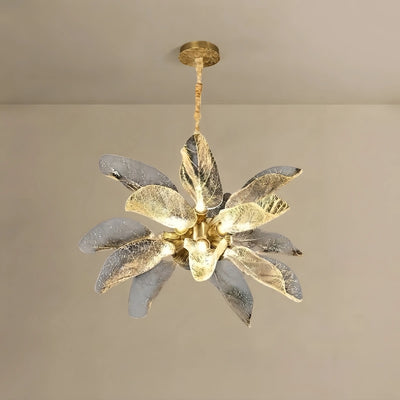 Velora Elegant Organic Chandelier – Gold Branch Metal & Resin for Living Room / Dining Room