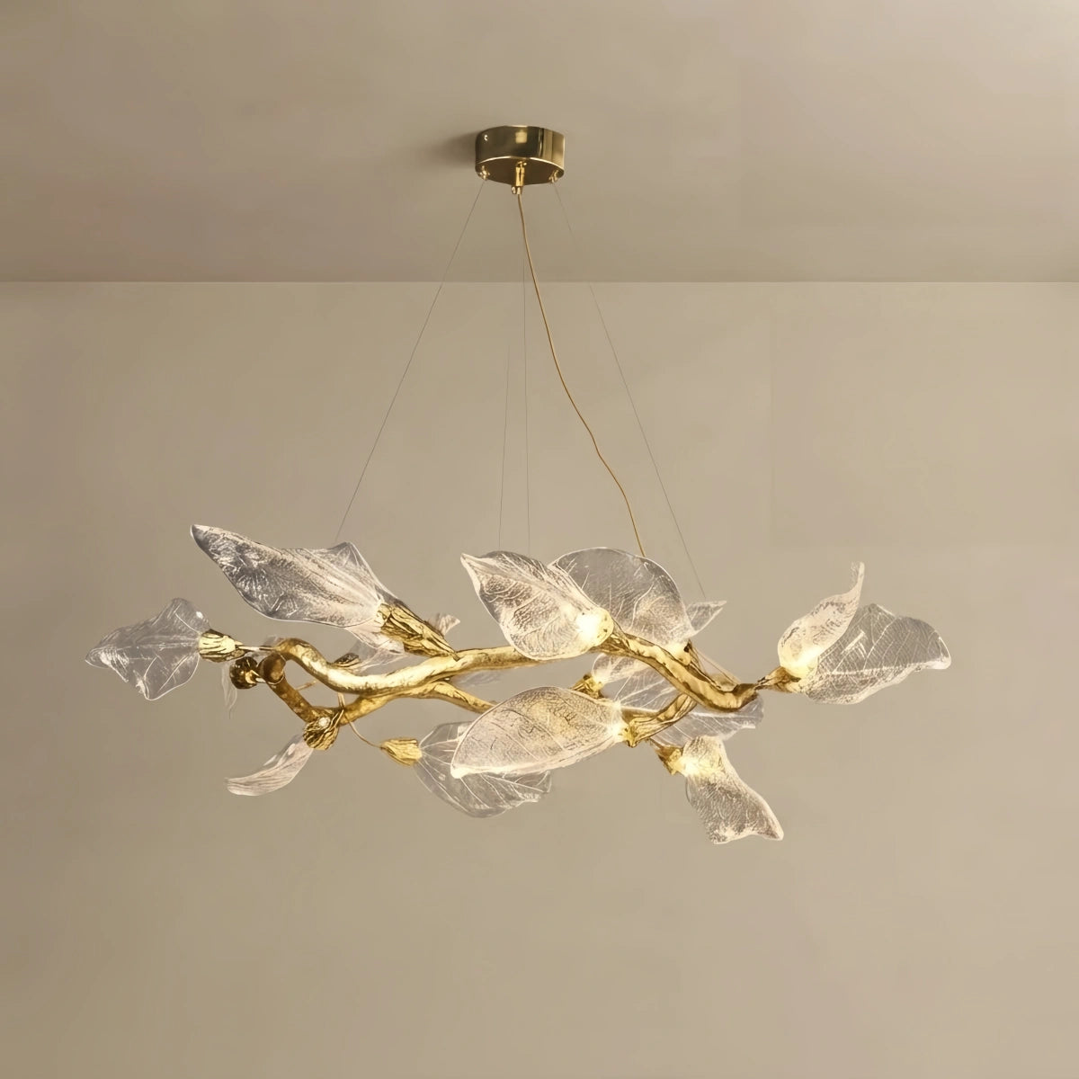 Elegant_Organic_Chandelier_Gold_Branch_Metal_Resin_for_Living_Room_Dining_Room