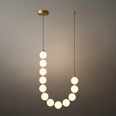 Elegant Chandelier — Brass & Acrylic White&Brass