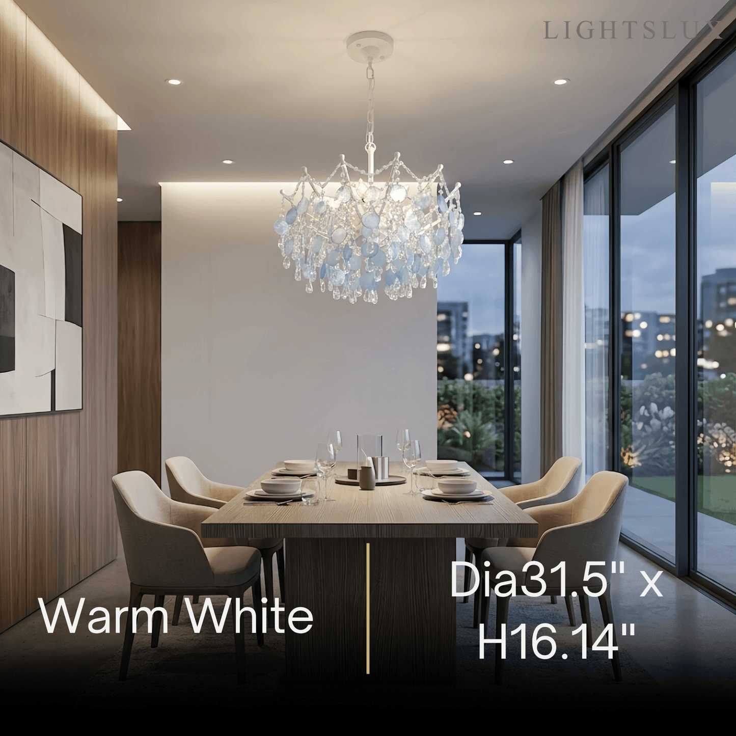 Velora Elegant Crystal Chandelier 