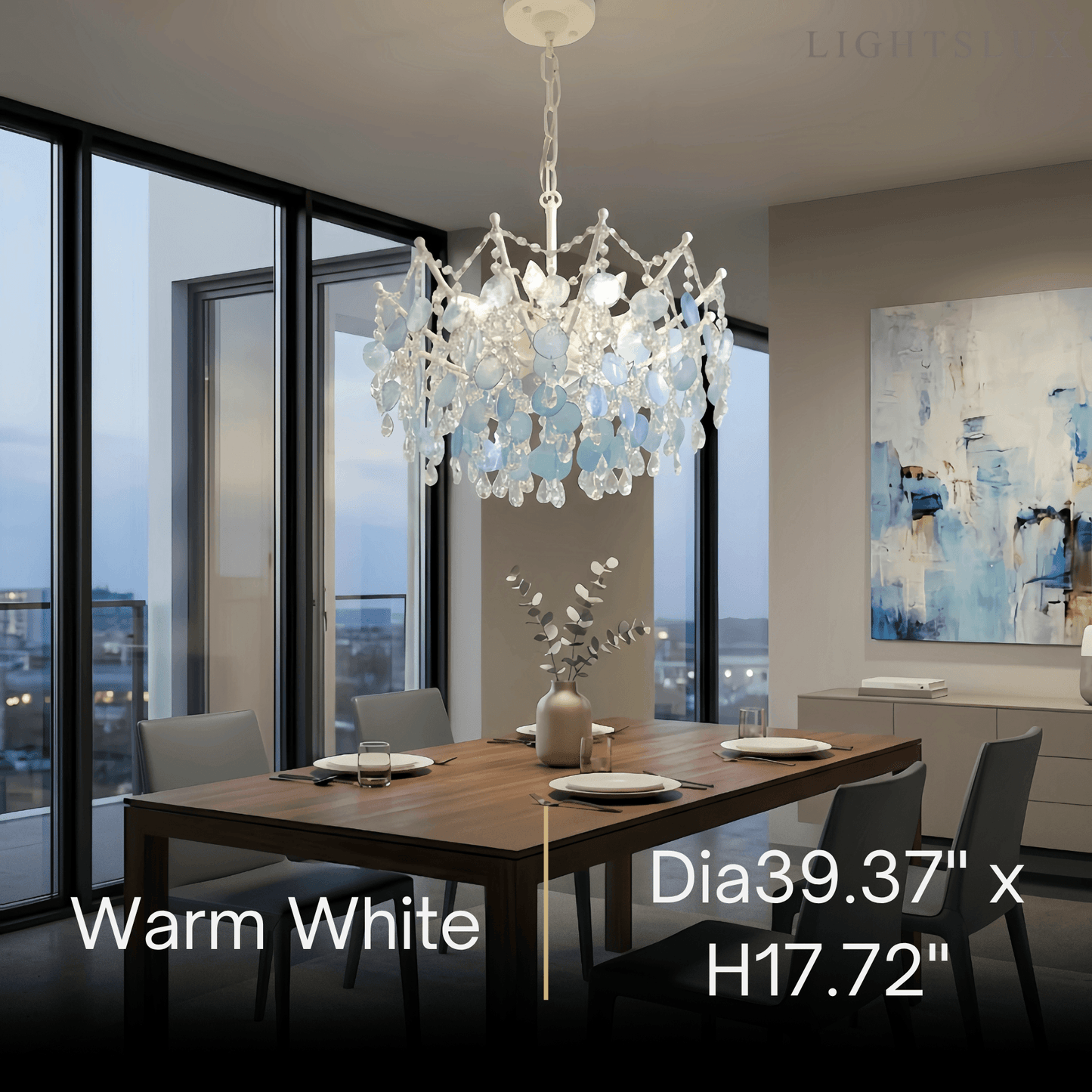 Velora Elegant Crystal Chandelier 