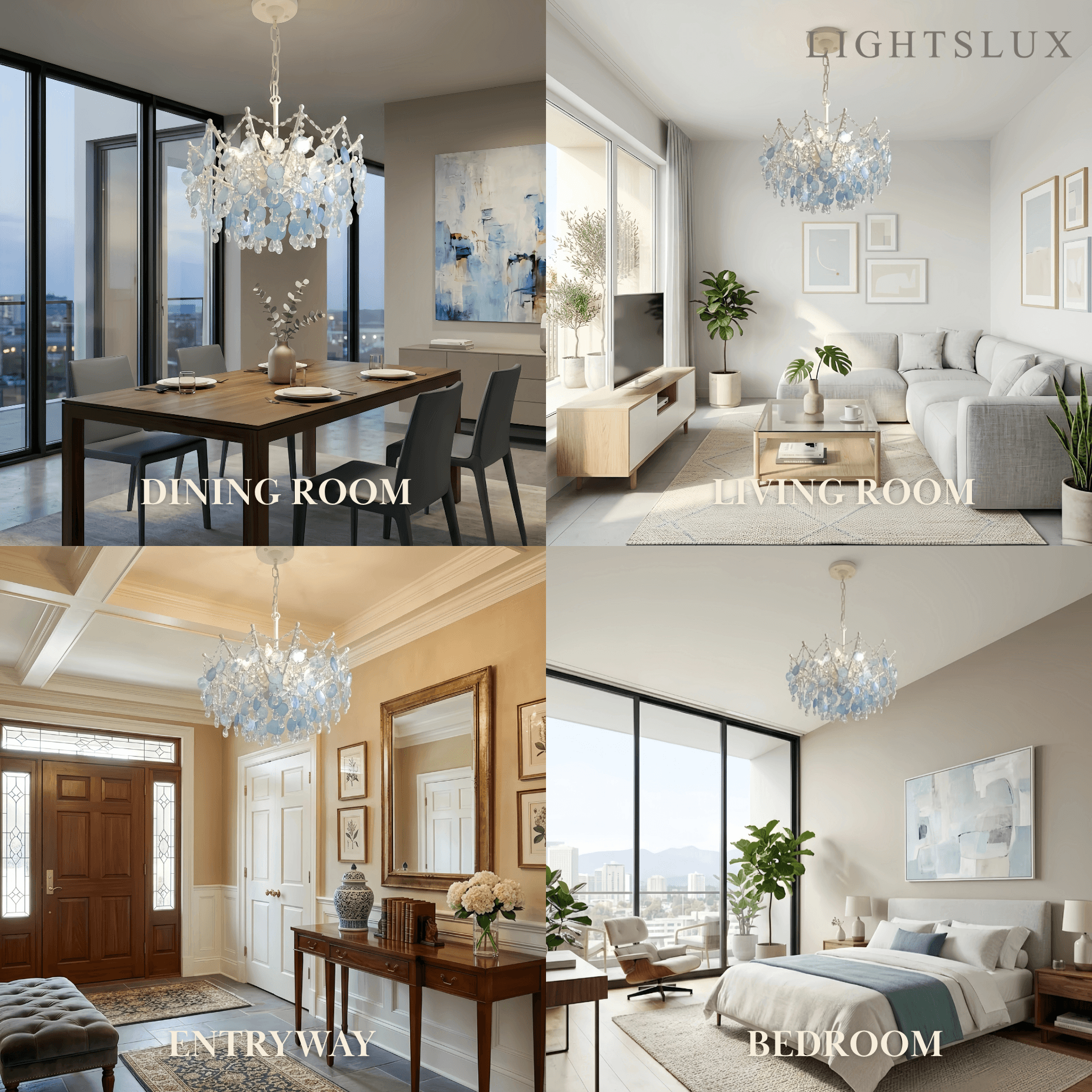 Velora Elegant Crystal Chandelier 