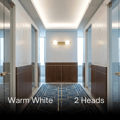 Modern Nordic Wall Lamp — Brass & Glass Milky White
