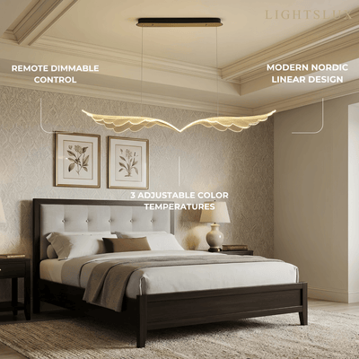 Modern Nordic Pendant Light — Metal & Acrylic Black Gold