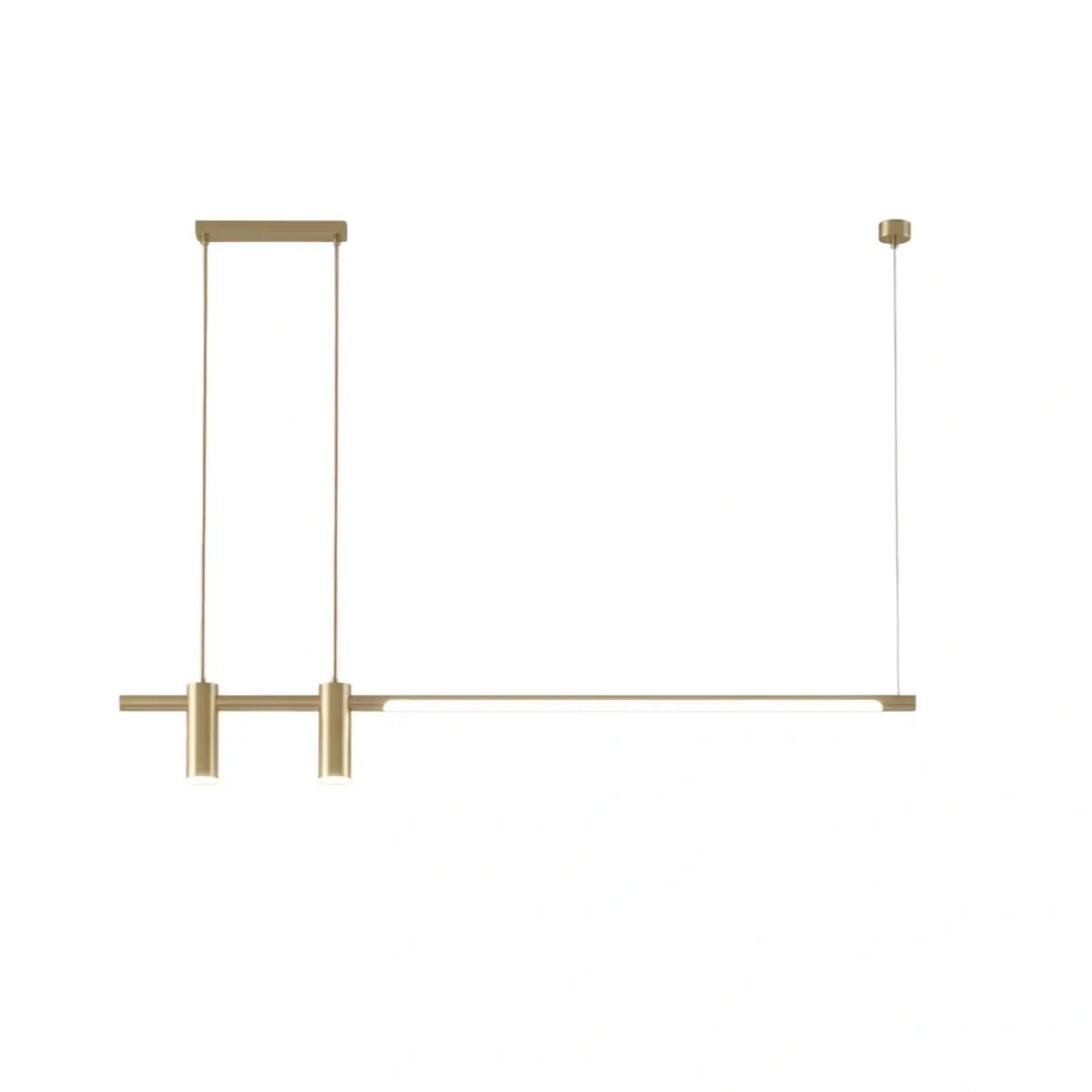 Modern Minimalist Pendant Light — Brass Gold