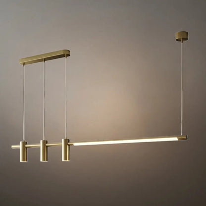 Modern Minimalist Pendant Light — Brass Gold