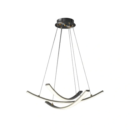 Modern Minimalist Chandelier — Brass Gold