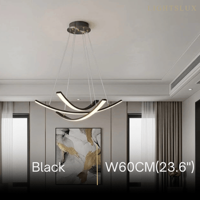 Modern Minimalist Chandelier — Brass Gold