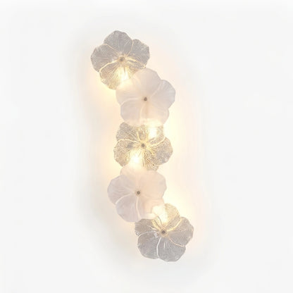 Velora Modern Wall Lamp -- Carbon Steel & Glass White for Bedroom Living Room