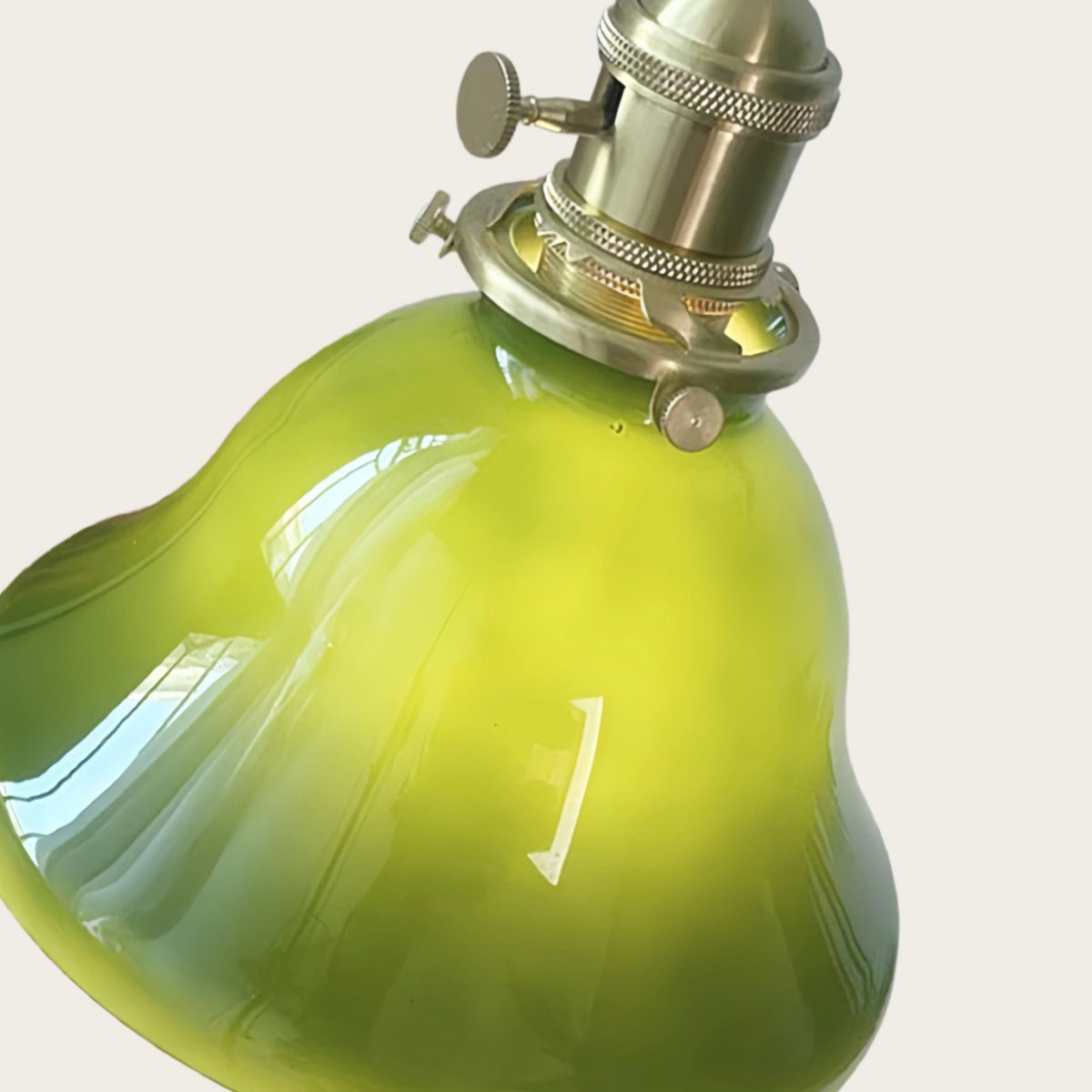 Irondale Vintage Green Glass Pendant Light
