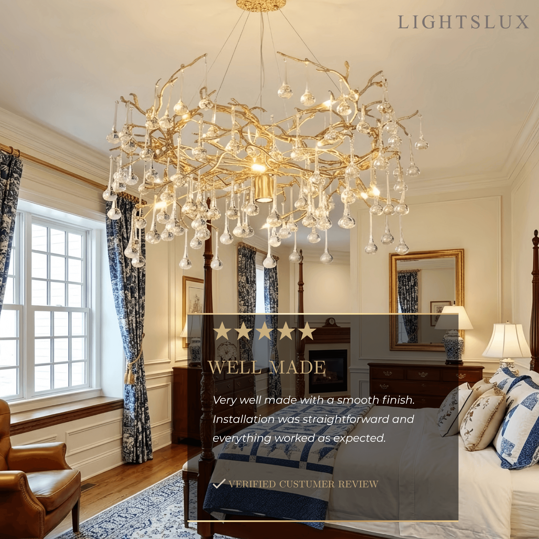 Excelis Luxury Branch Chandelier 