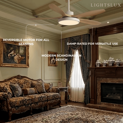 Vivara Scandinavian Large Ceiling Fan Light