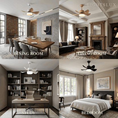 Zenno Minimalist Ceiling Fan Light