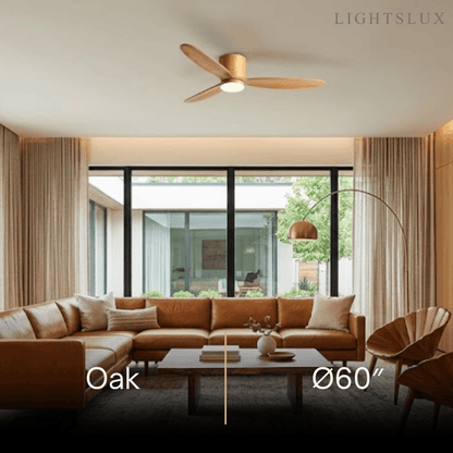 Vivara Minimalist Low Profile Ceiling Fan Light