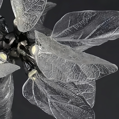 Velora Luxury Crystal Leaf Chandelier