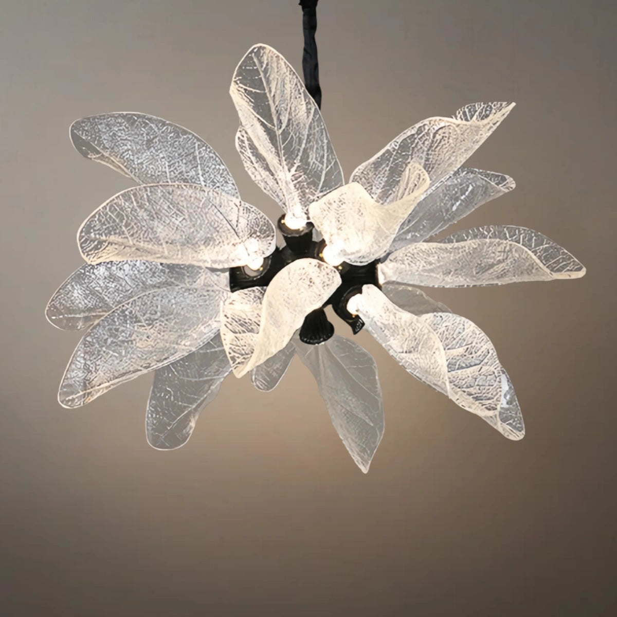 Crystal_Leaf_Chandelier_--_Black_Metal_Crystal