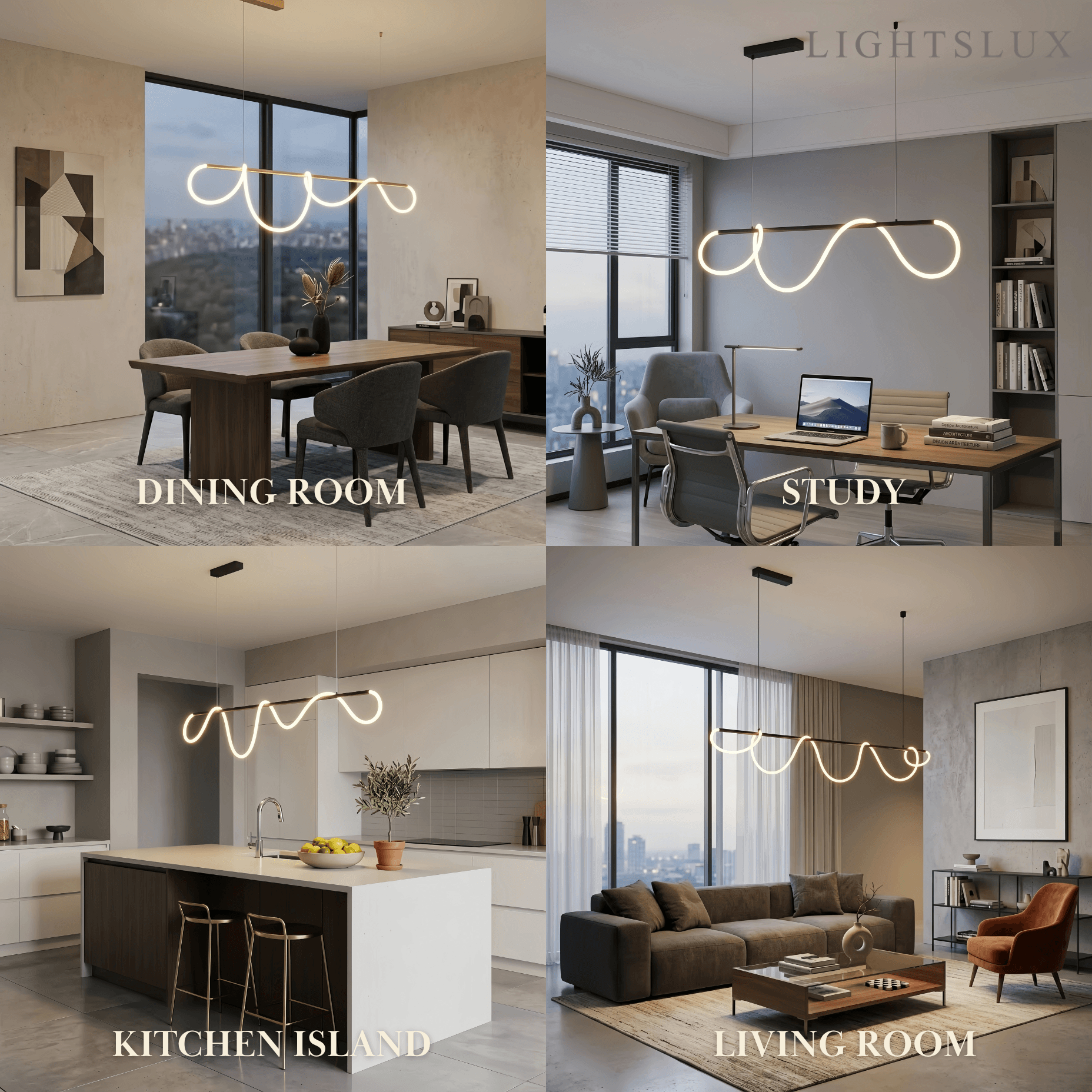 Arcato Minimalist Linear Chandelier