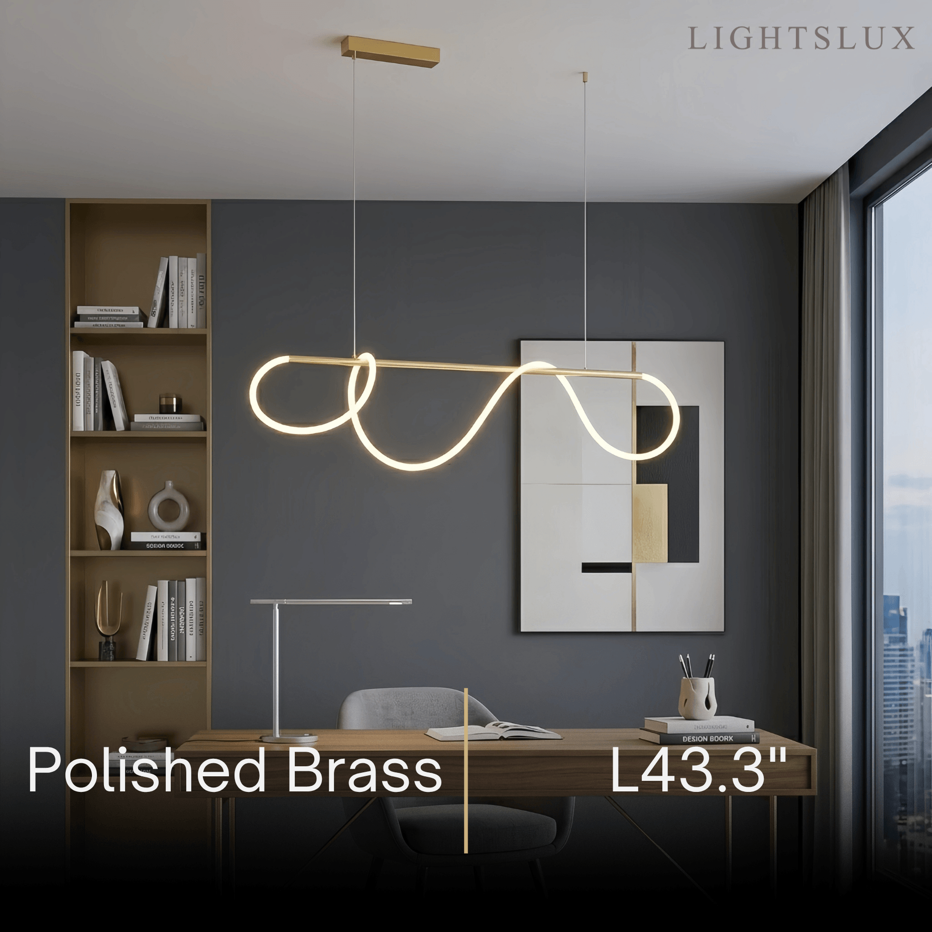 Arcato Minimalist Linear Chandelier