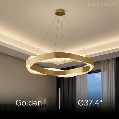 Velora Modern Wave Circular Pendant Light