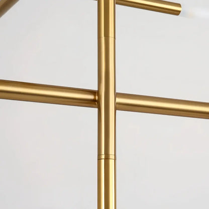 Modern Stick Chandelier -- Metal Gold or Black