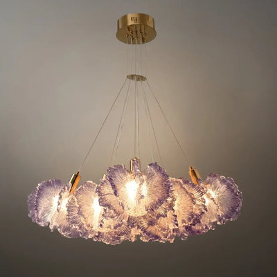 Vivara Modern Cloud Chandelier -- Colorful Acrylic White/Red/Purple/Blue for Dining Room