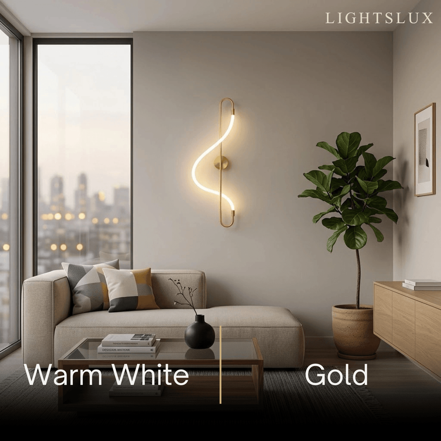 Arcato Artistic Musical Note Wall Lamp – Gold