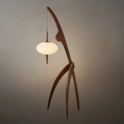 Zenno Mid-Century Modern Tripod Floor Lamp – Fabric