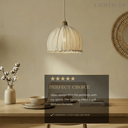 Zenno Minimalist Fabric Pendant Light 