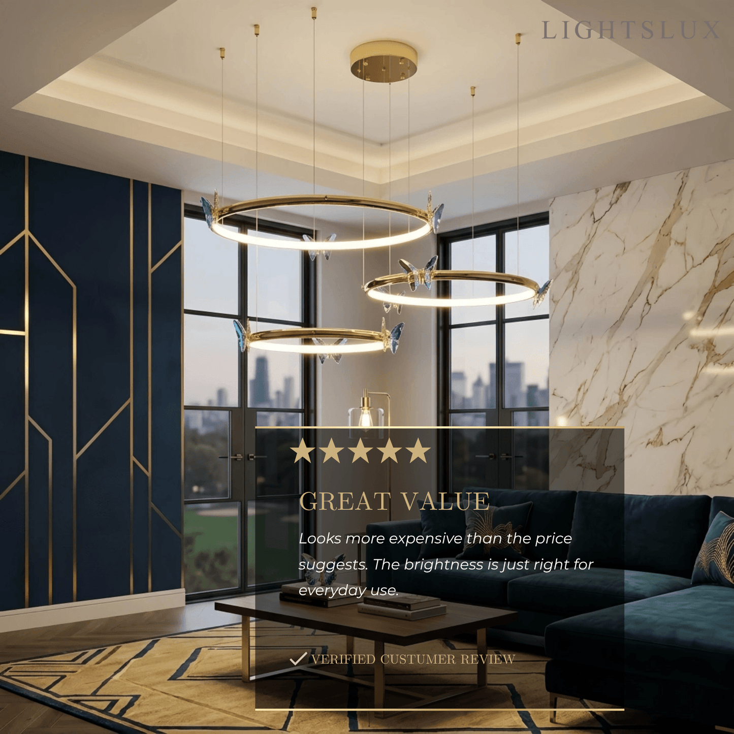 Velora Modern Circular Chandelier 