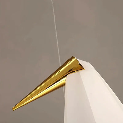 Vivara Geometric Origami Bird Chandelier – Gold