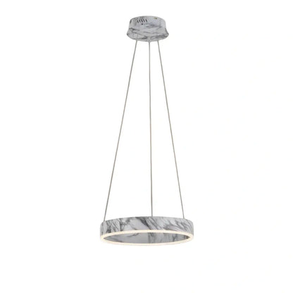 Contemporary Tiered Circular  Chandelier -- Marble