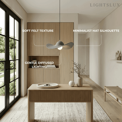 Nordic Felt Pendant Light -- Grey