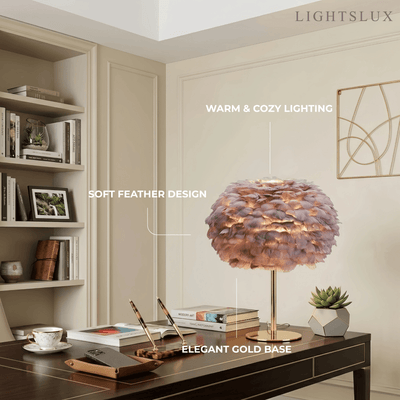 Elegant_Globe_Feather_Table_Lamp_--_Gold
