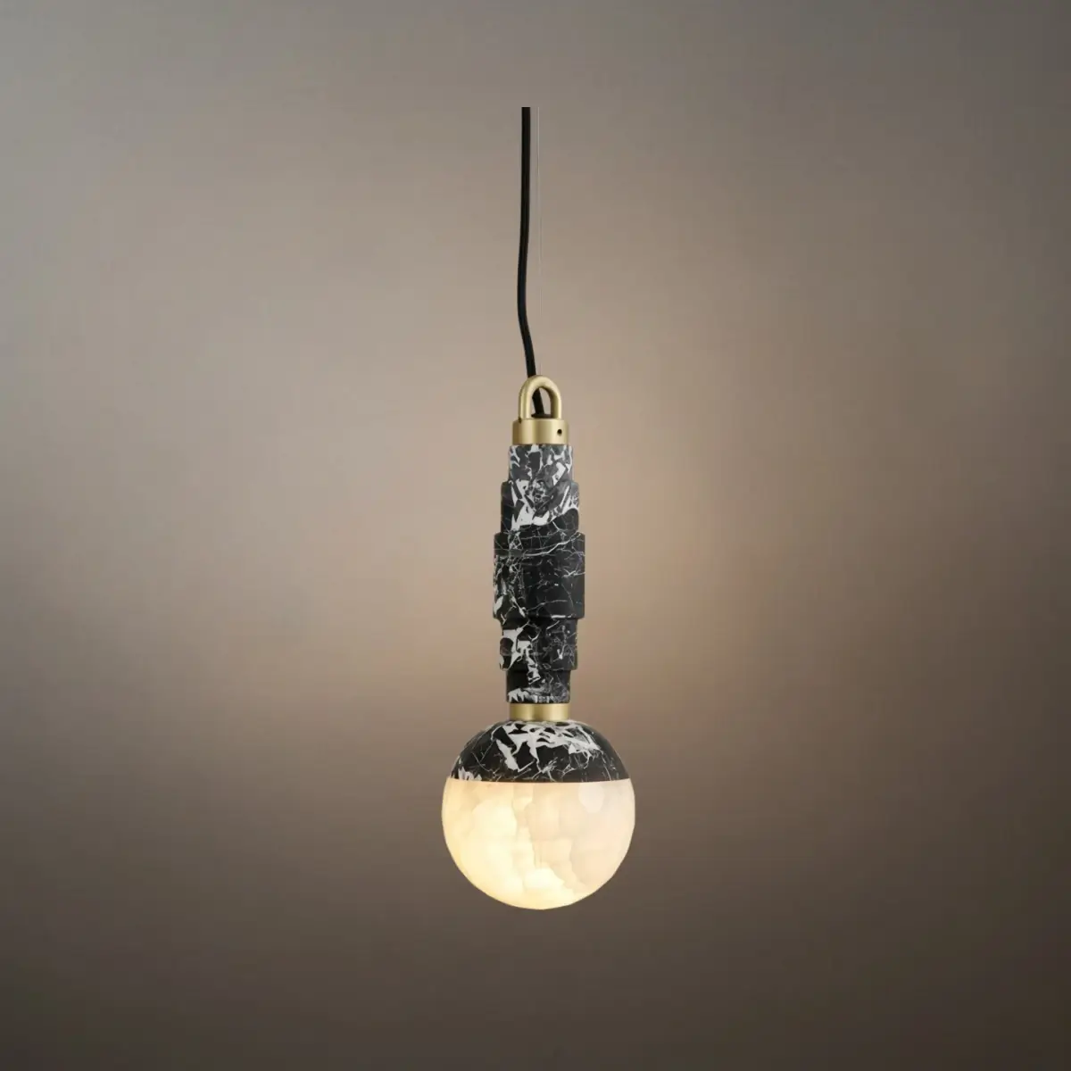 Alba Minimalist Marble Alabaster Pendant Lamp