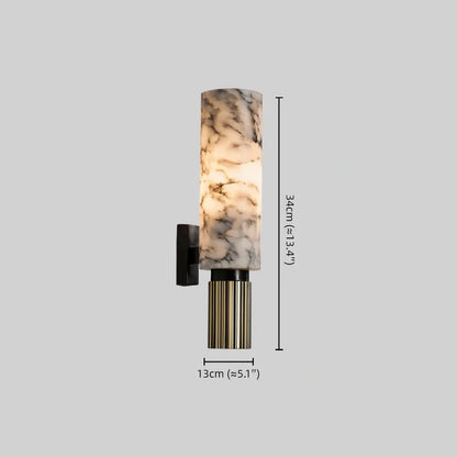 Alba Minimalist Alabaster Wall Lamp