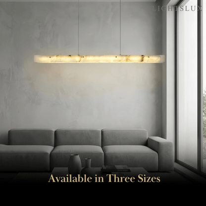 Alba Modern Alabaster Linear Pendant Light