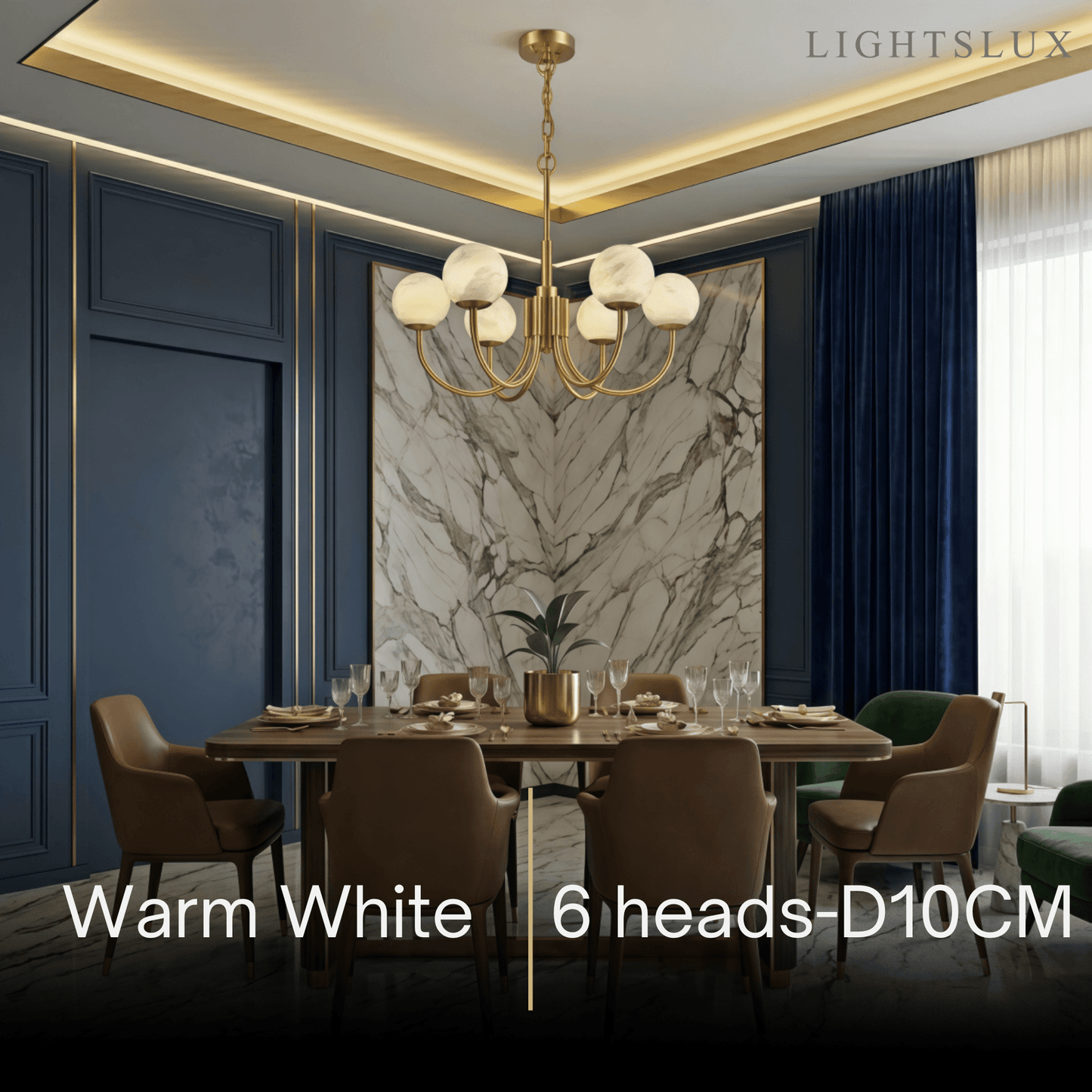 Alba Modern Minimalist Globe Chandelier