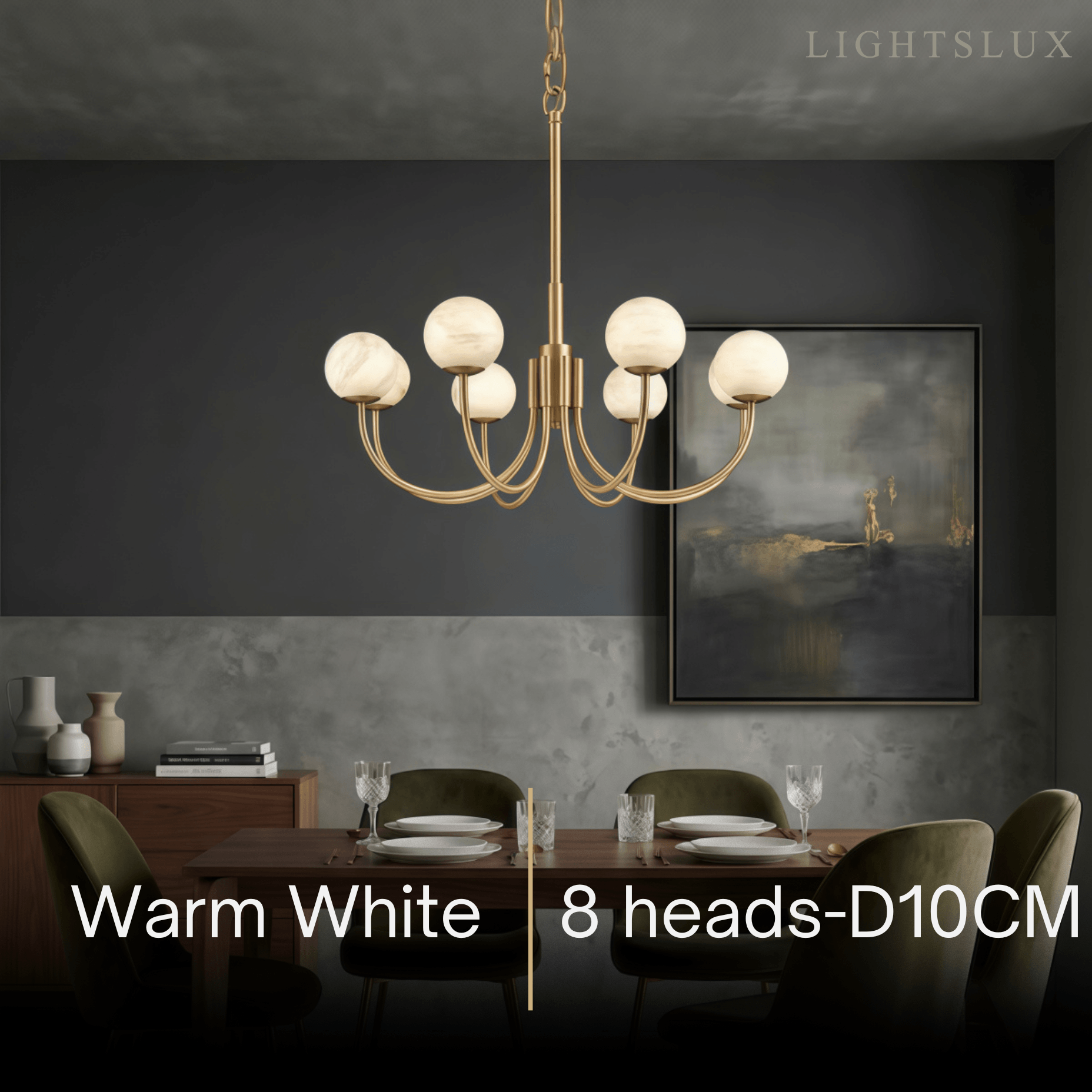 Alba Modern Minimalist Globe Chandelier