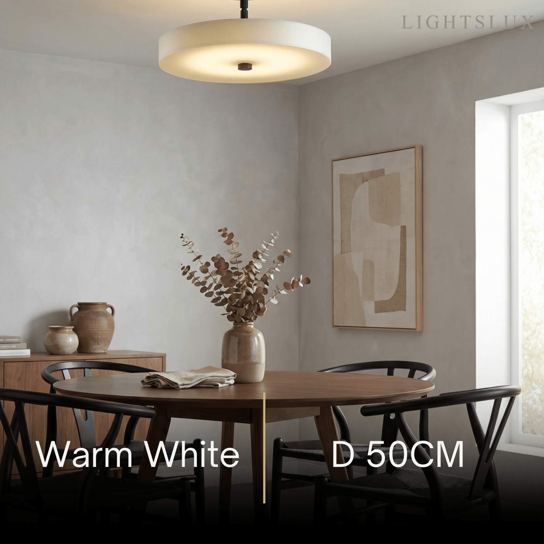 Alba Minimalist Ceiling Light – Alabaster & Brass