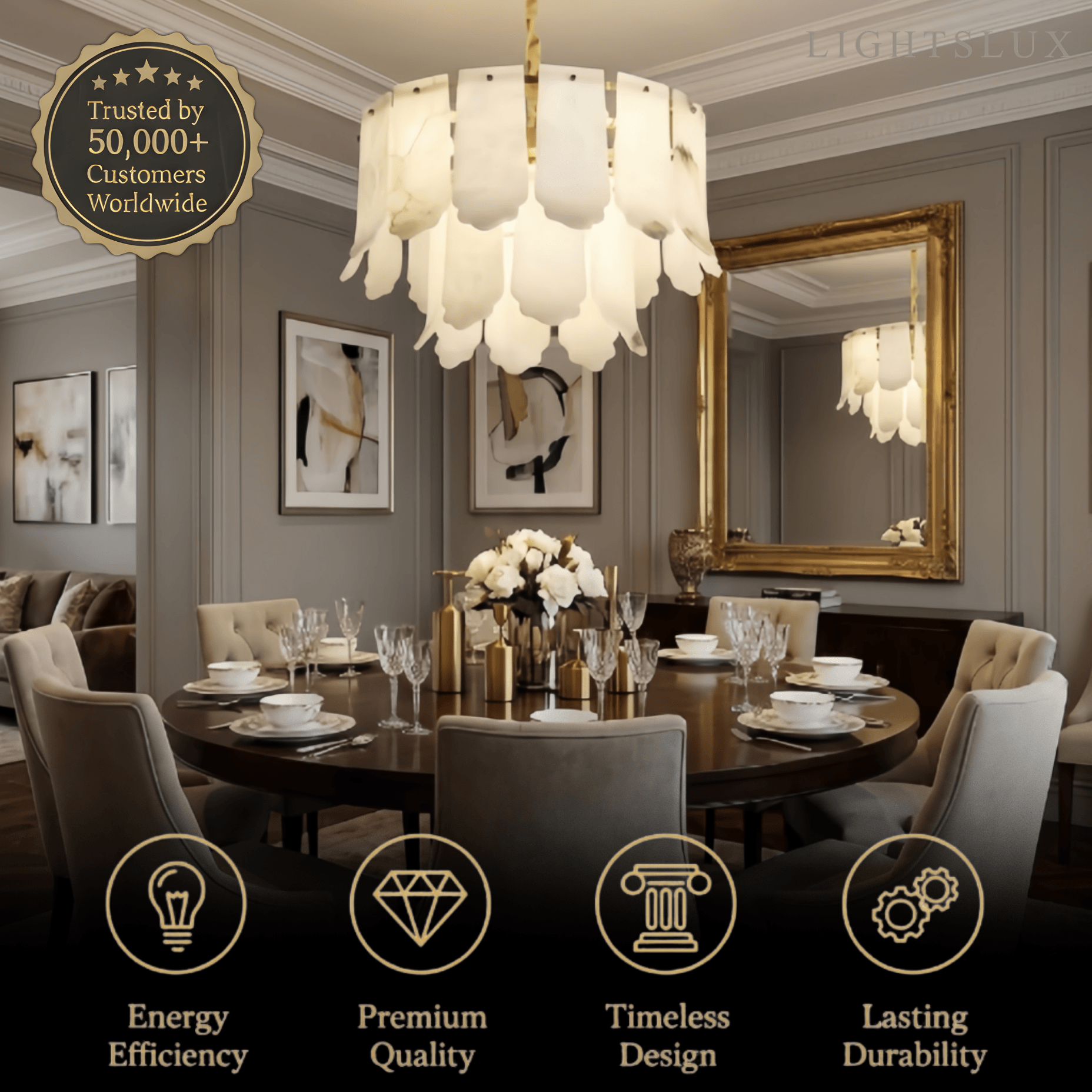 Alba Modern Luxury Chandelier 