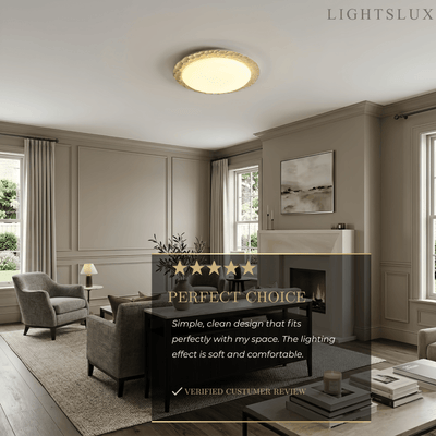 Strata Natural Travertine Ceiling Light