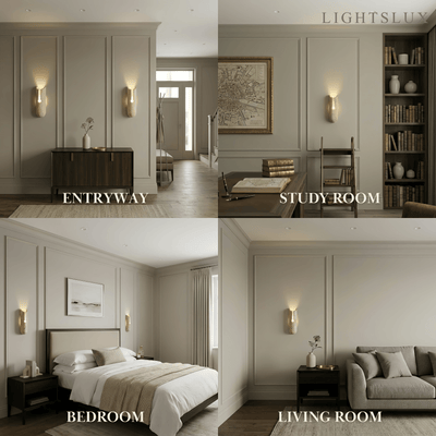 Strata Natural Travertine Wall Light 